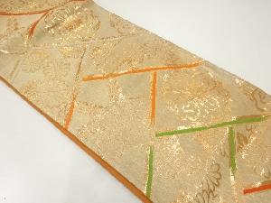 アンティーク　菊桐模様織出し袋帯（材料）